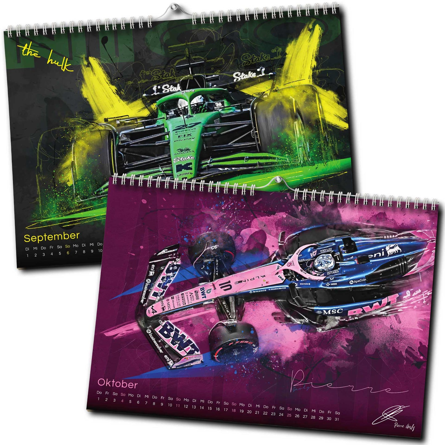 PITLANE1 | Formel 1 Kalender 2026 | DINA3 | Wandkalender Formel1 | ca. 42x30cm | Artwork Edition