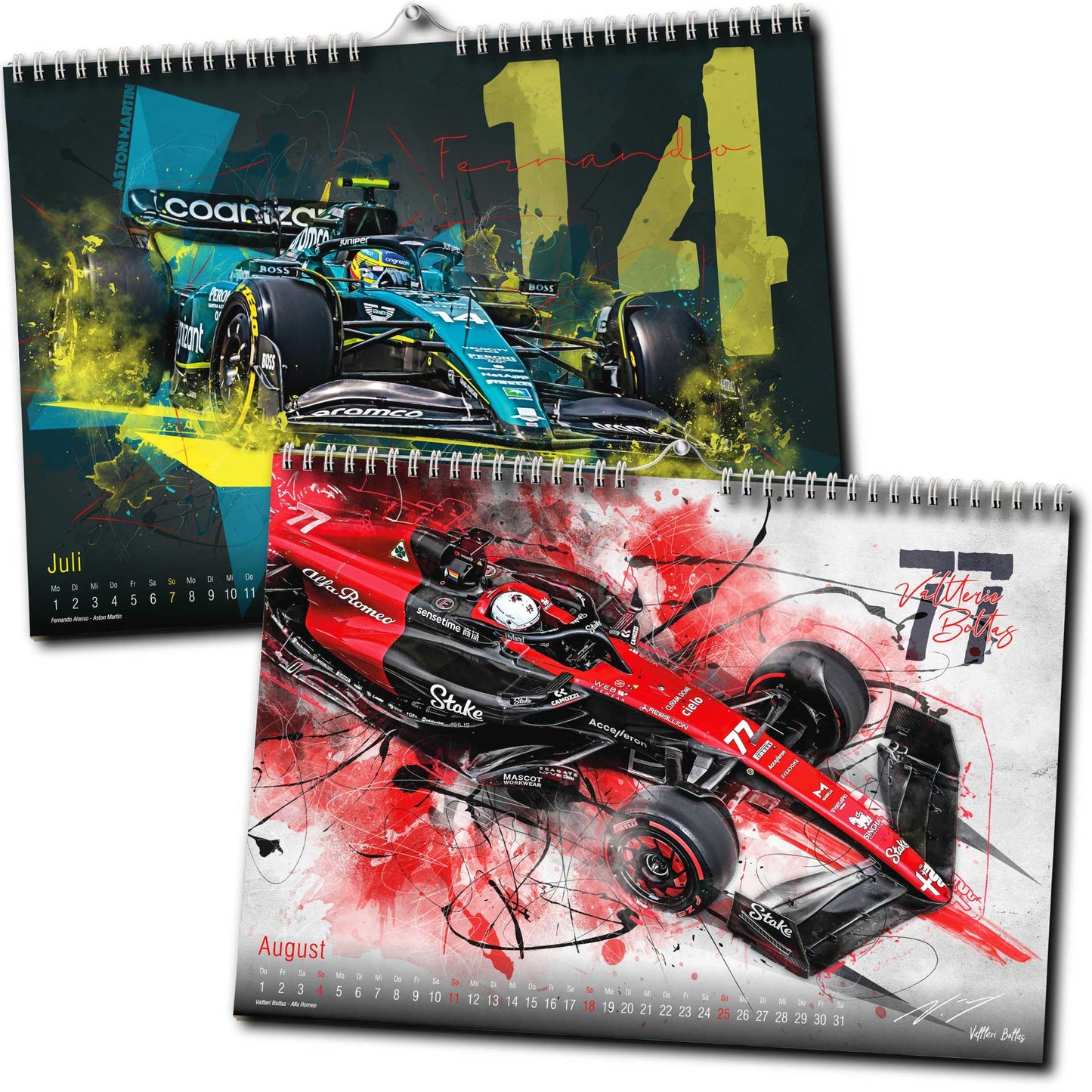PITLANE1 | Formel 1 Kalender 2024 | DINA3 | Wandkalender Formel1 | ca. 42x30cm | Artwork Edition