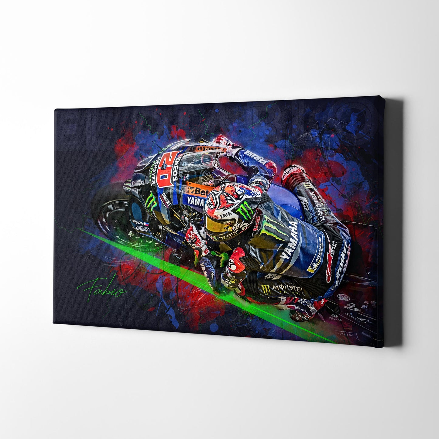 Leinwand Kunstdruck - Fabio Quartararo - "Fabio 23" - FQ10