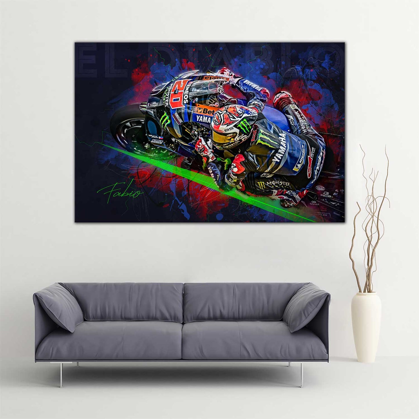 Leinwand Kunstdruck - Fabio Quartararo - "Fabio 23" - FQ10