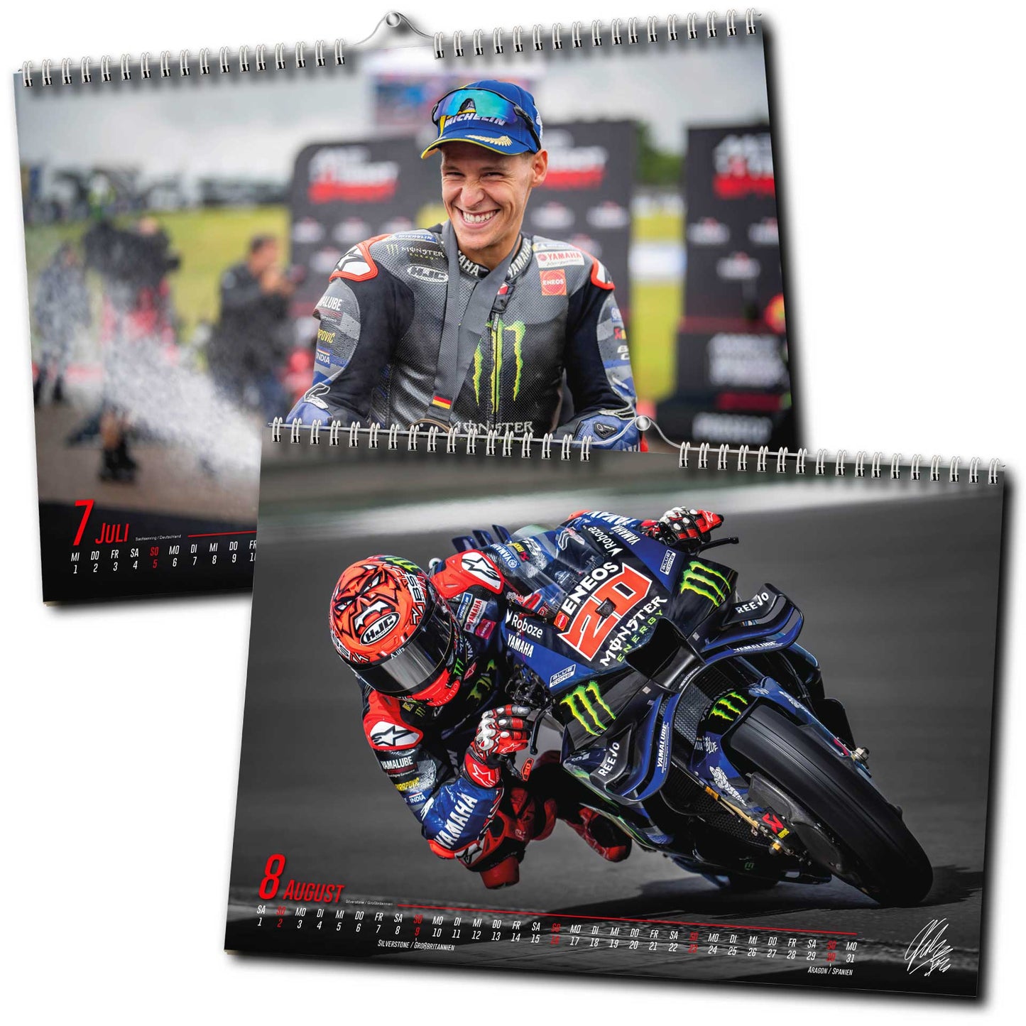 Fabio Quartararo Kalender 2026 | DINA3 | Wandkalender | ca. 42x30 | MotoGP Kalender