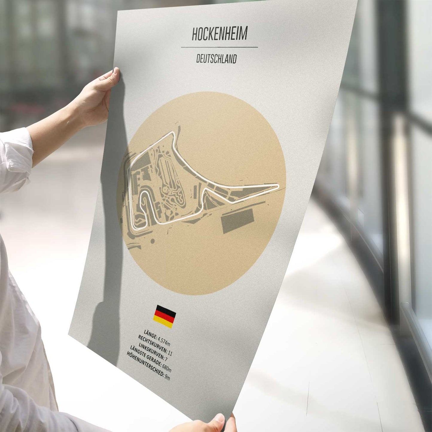 Poster der Grand Prix Rennstrecke "Hockenheim"