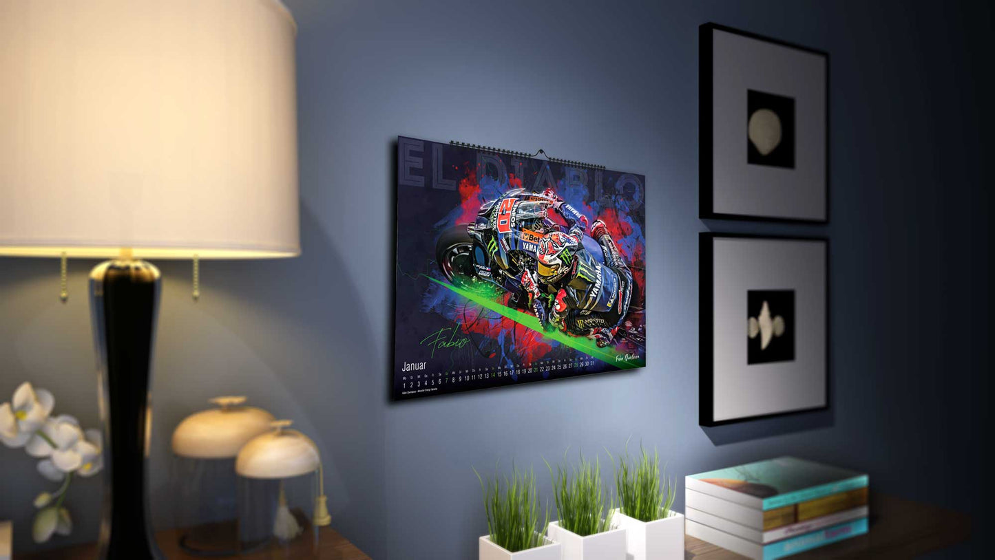 Grand Prix Artworks Limited Edition 250 Stück | Kalender 2024 - Premium Wandkalender im Format DIN A2 - RIESIG