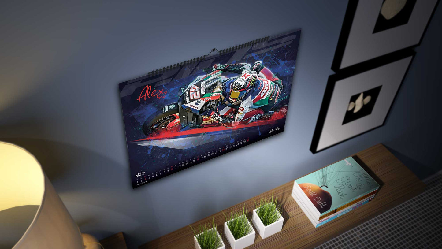 Grand Prix Artworks Limited Edition 250 Stück | Kalender 2024 - Premium Wandkalender im Format DIN A2 - RIESIG
