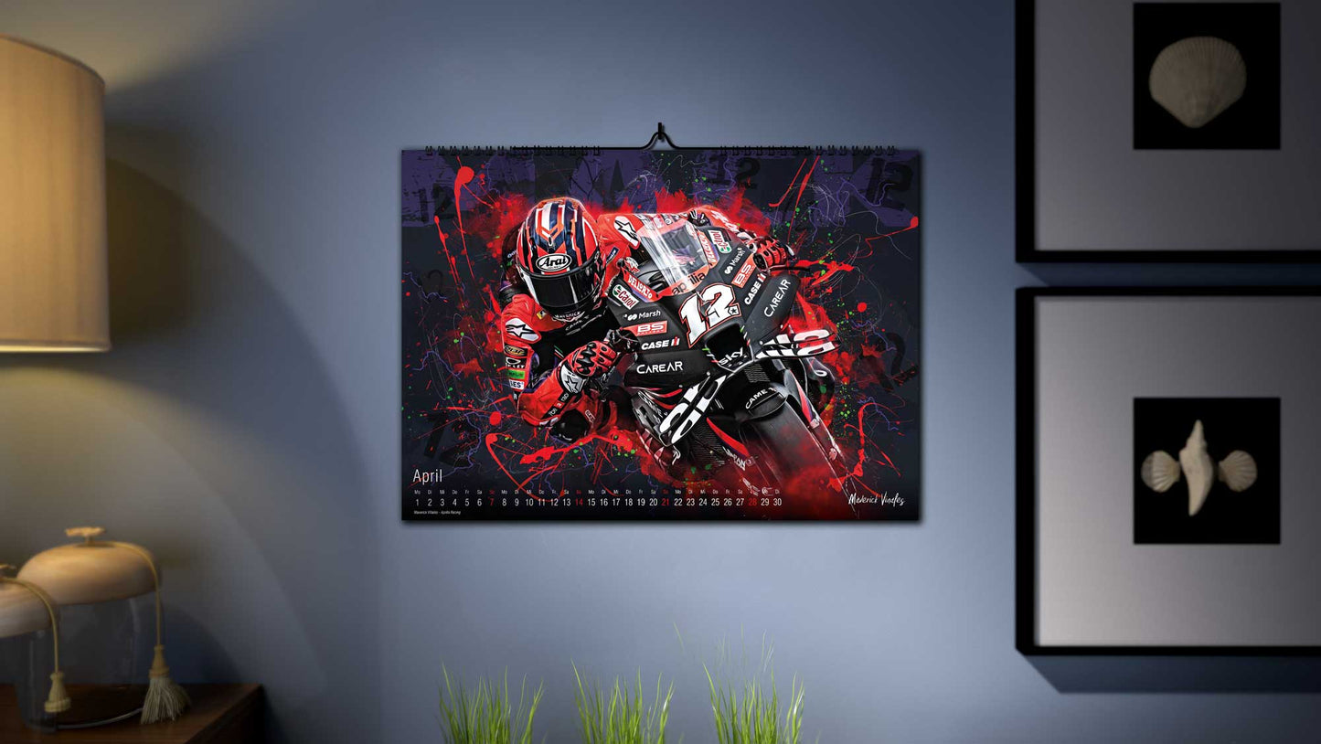 Grand Prix Artworks Limited Edition 250 Stück | Kalender 2024 - Premium Wandkalender im Format DIN A2 - RIESIG