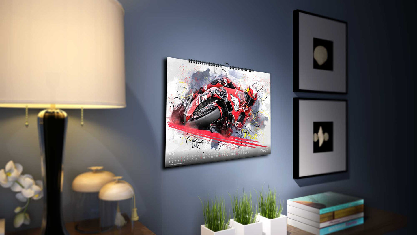 Grand Prix Artworks Limited Edition 250 Stück | Kalender 2024 - Premium Wandkalender im Format DIN A2 - RIESIG