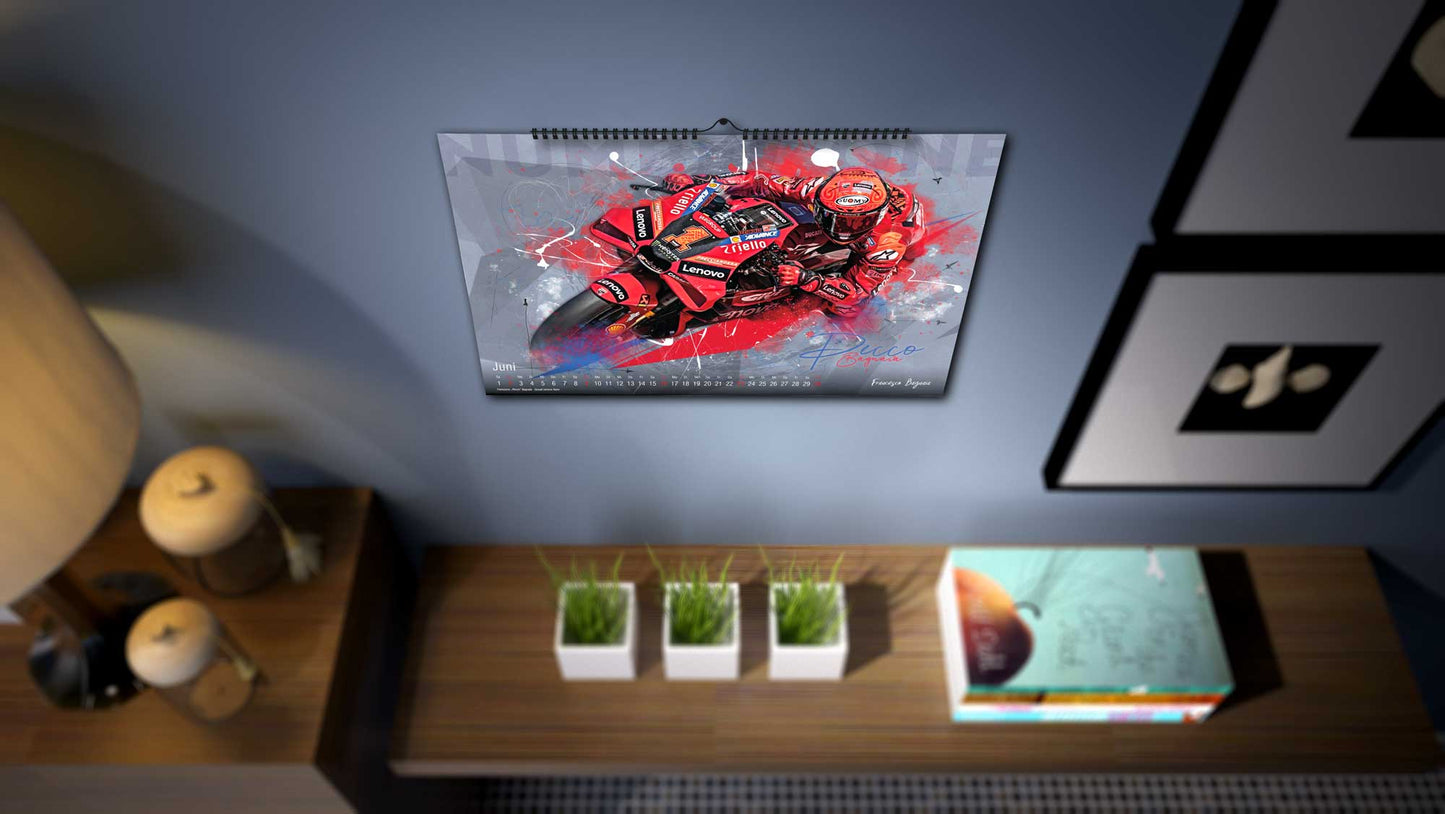 Grand Prix Artworks Limited Edition 250 Stück | Kalender 2024 - Premium Wandkalender im Format DIN A2 - RIESIG