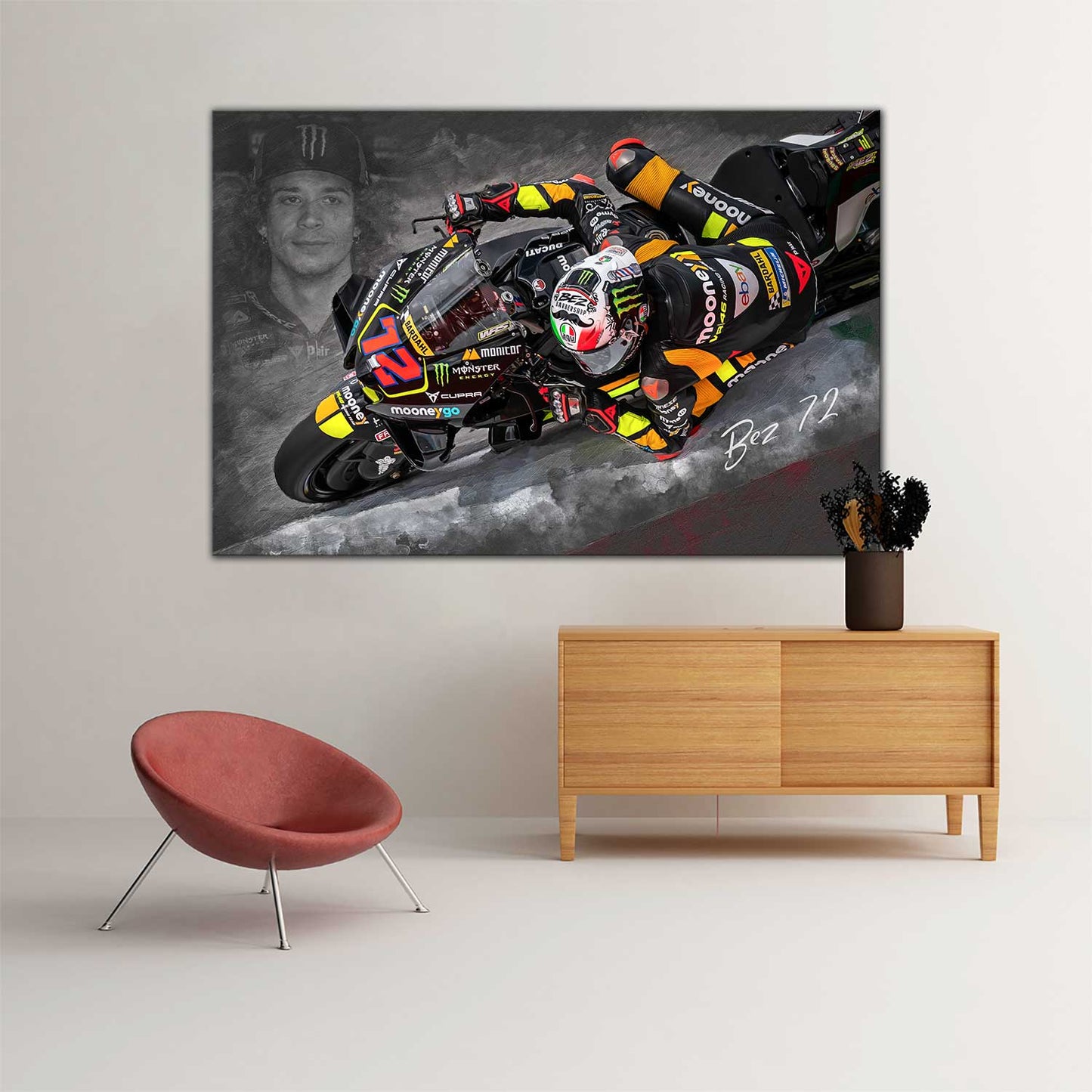 Leinwand Kunstdruck - Marco Bezzecchi - "Barbershop"