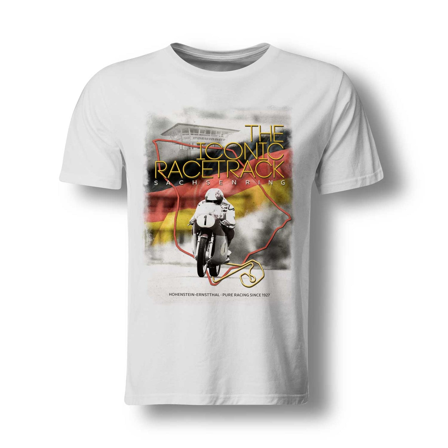 the iconic racetrack SACHSENRING - 2wheels version - Premium Shirt