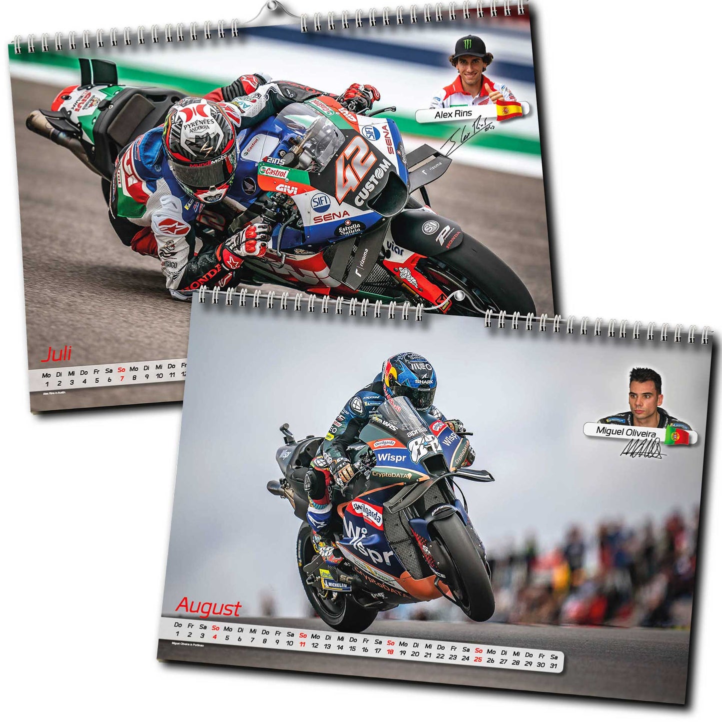 Motorrad Grand Prix Kalender 2024 - Premium Wandkalender - MotoGP
