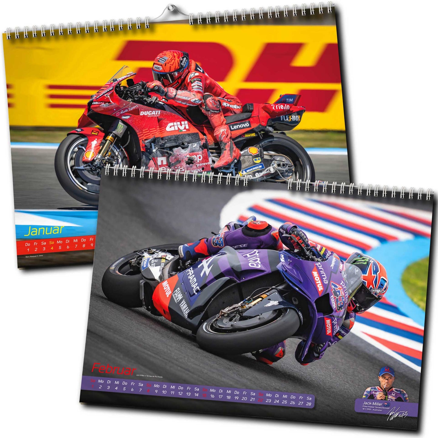 Motorrad Grand Prix Kalender 2026 - Premium Wandkalender - MotoGP