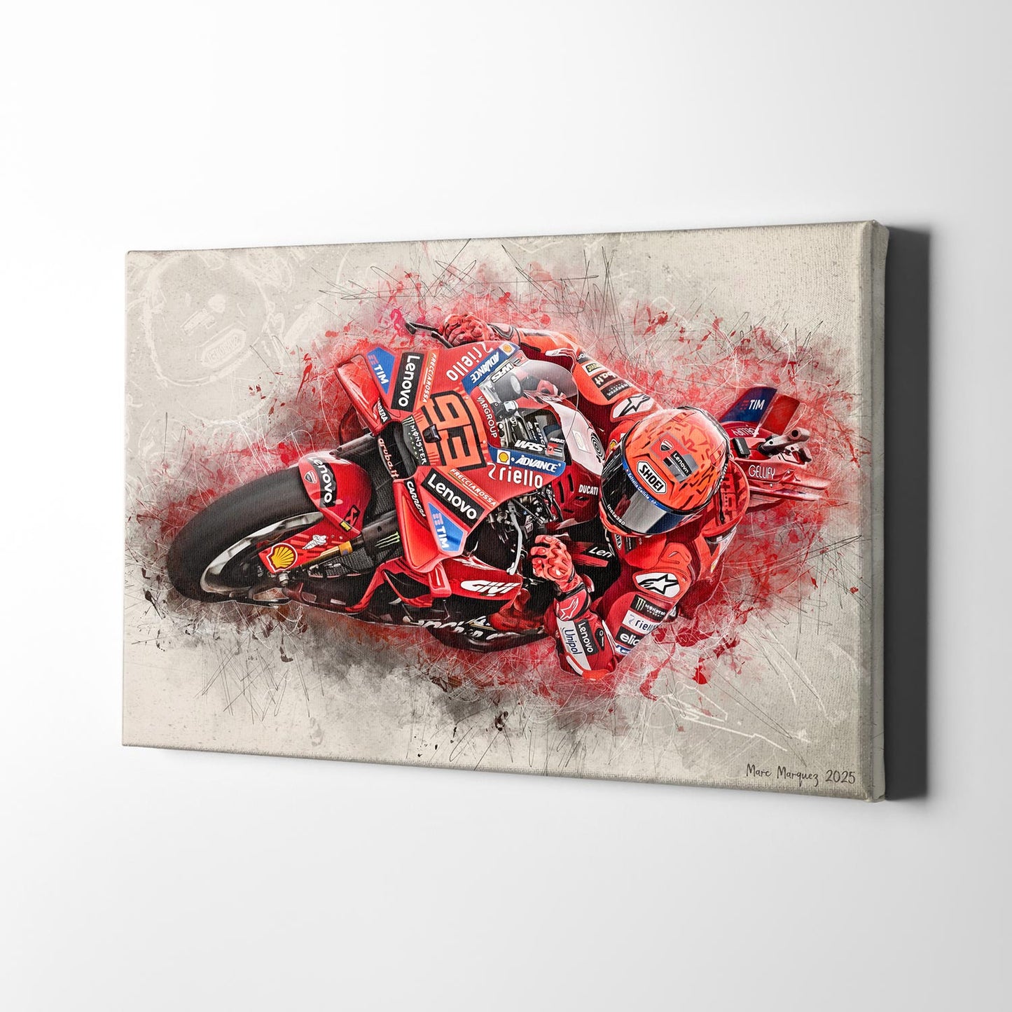 Leinwand Kunstdruck - Marc Marquez - "Classic 2025" - MM25
