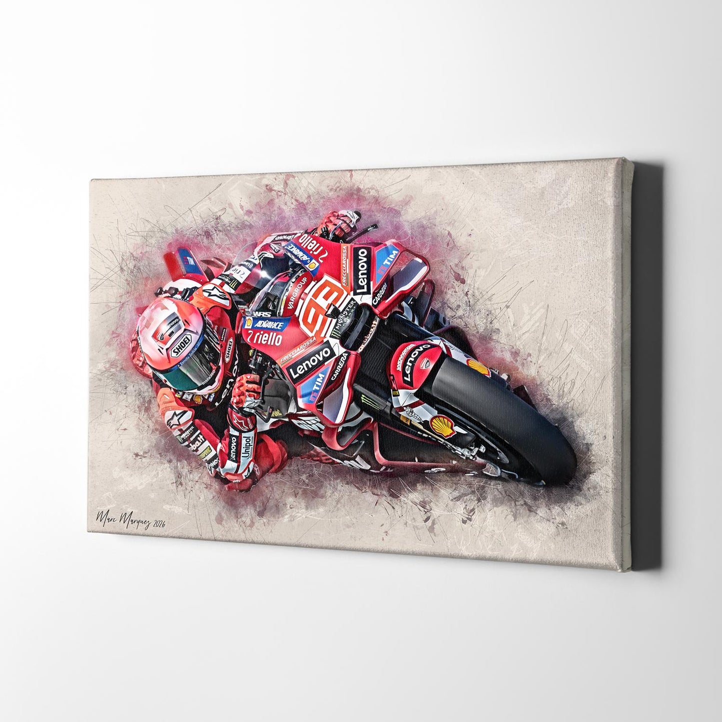 Leinwand Kunstdruck - Marc Marquez - "Winter 26" - MM27
