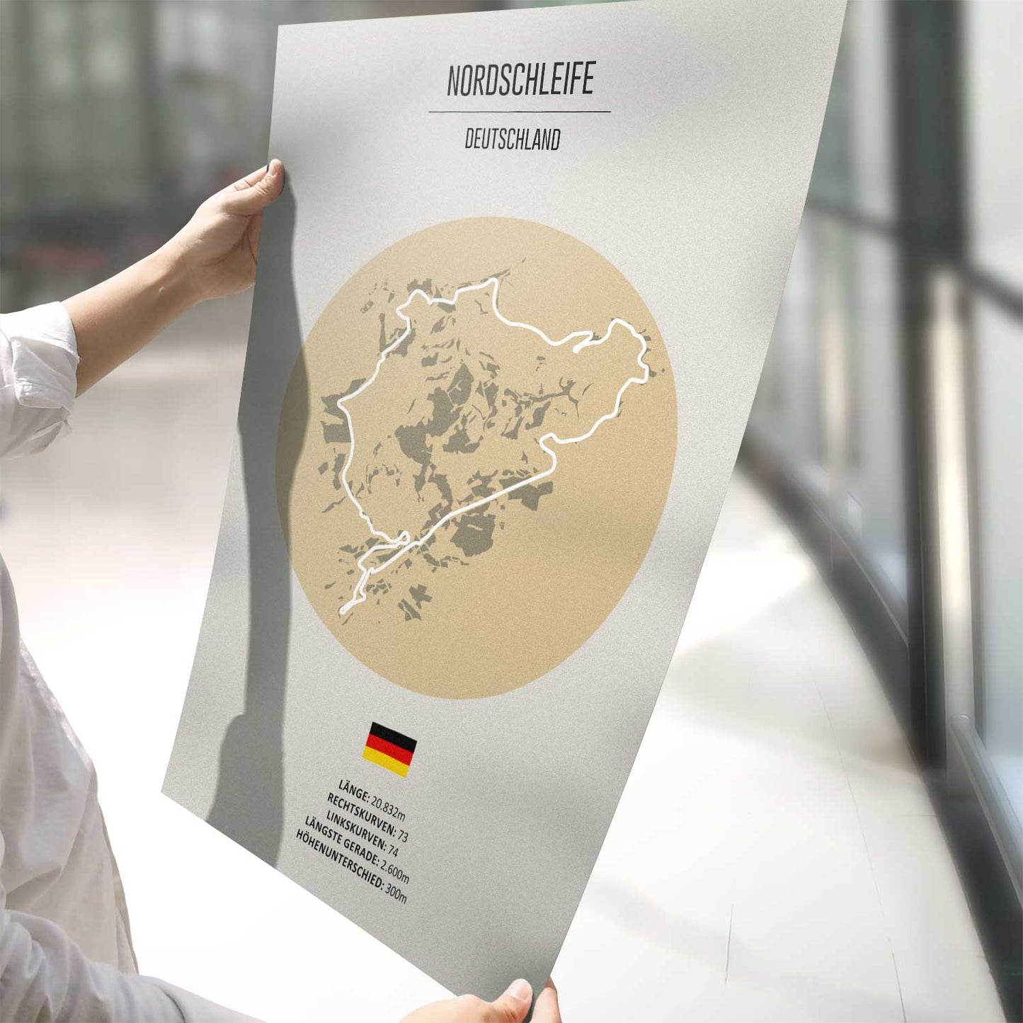 Poster der Rennstrecke "Nordschleife"