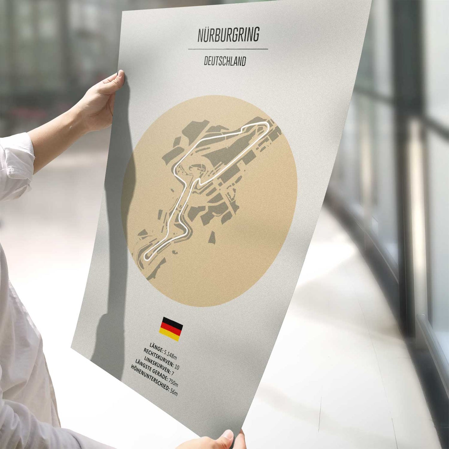 Poster Grand Prix Rennstrecke "Nürburgring"