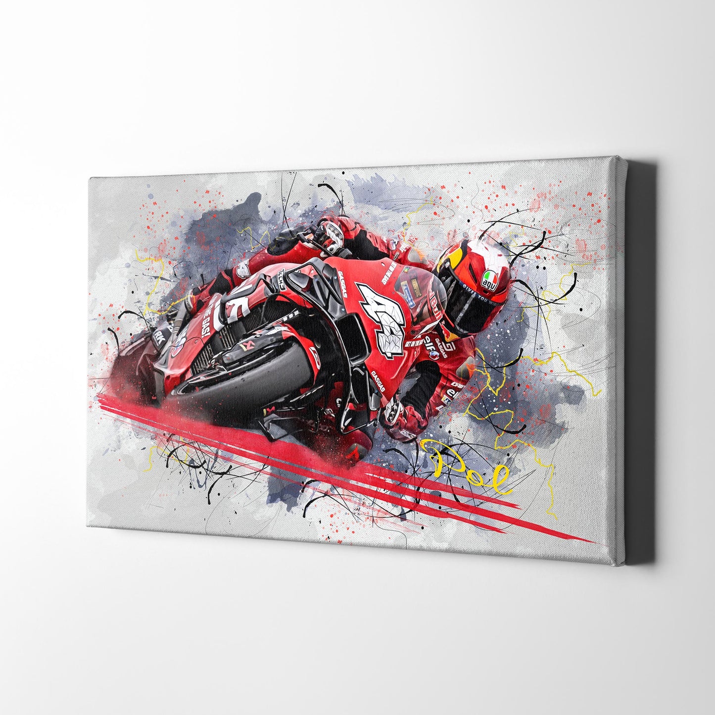 Leinwand Kunstdruck - Pol Espargaro - "GasPolGas"