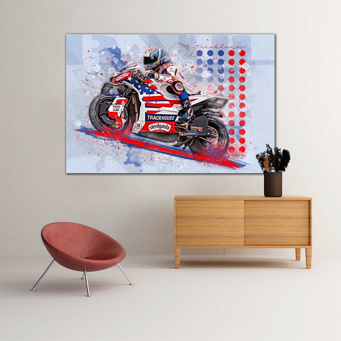 Leinwand Kunstdruck - Raul Fernandez - "Trackhouse"