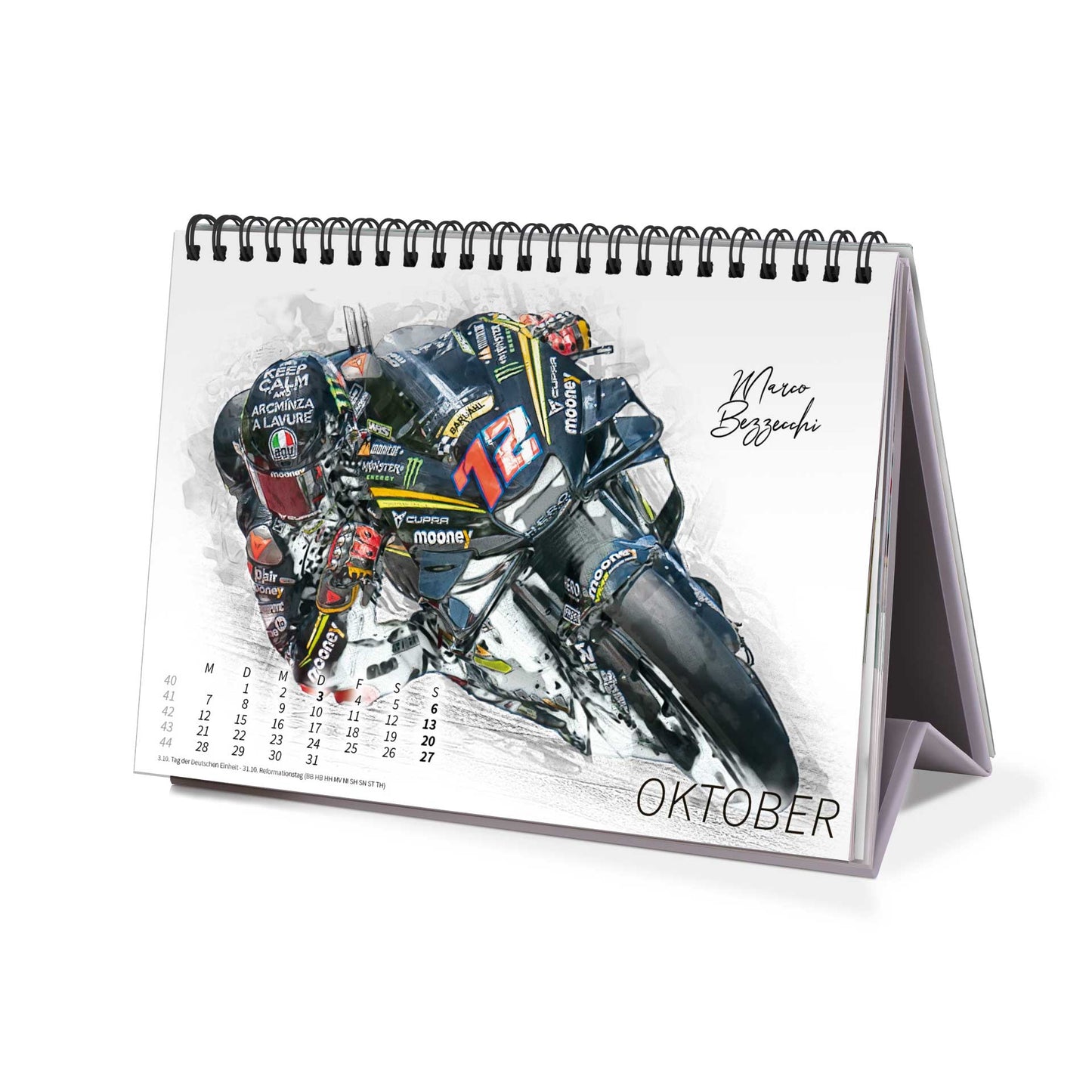 Tischkalender Motorrad Grand Prix Artwork - 2024