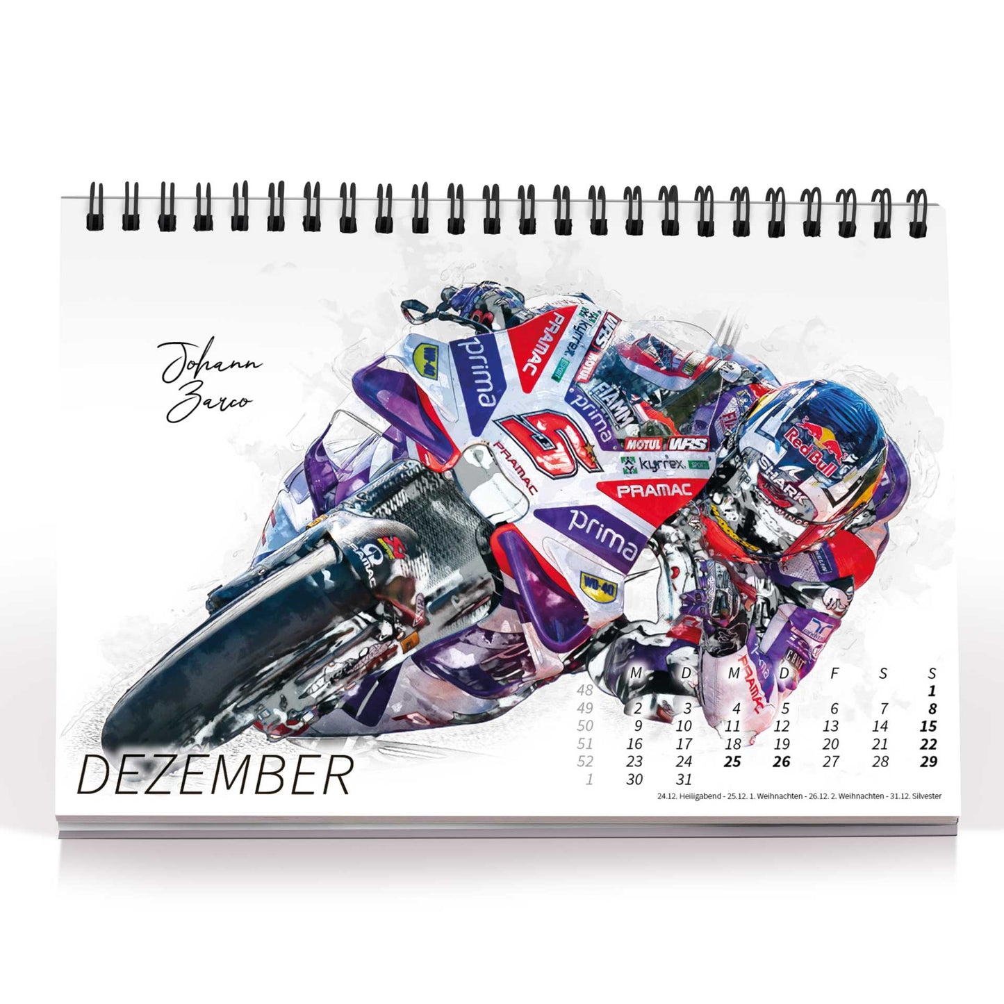 Tischkalender Motorrad Grand Prix Artwork - 2024