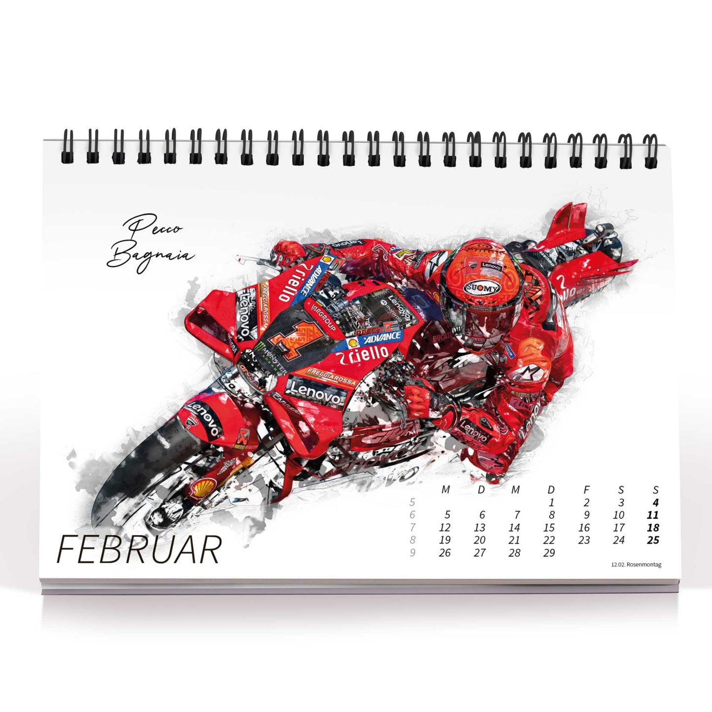 Tischkalender Motorrad Grand Prix Artwork - 2024
