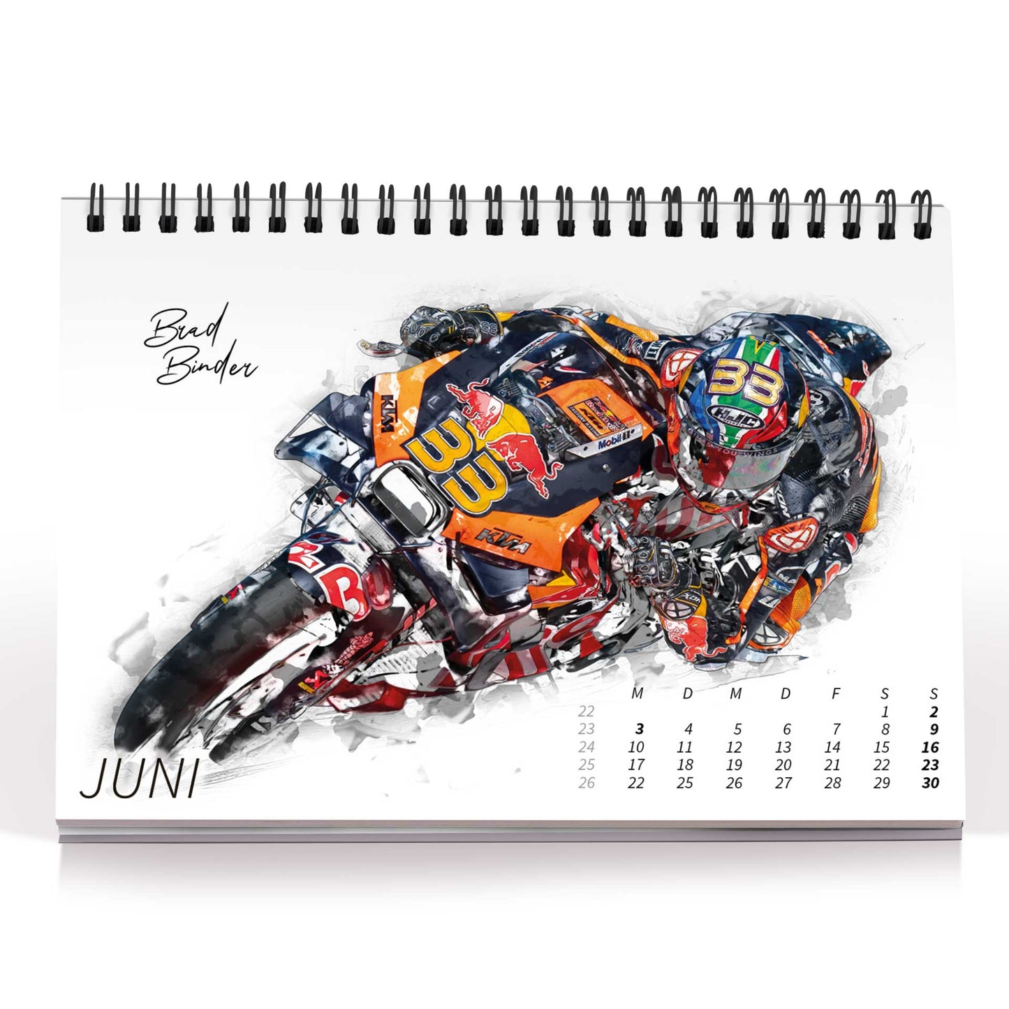 Tischkalender Motorrad Grand Prix Artwork - 2024
