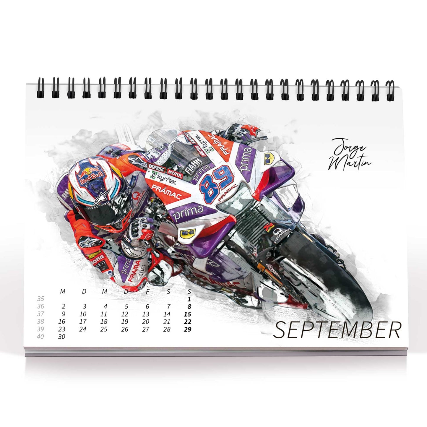 Tischkalender Motorrad Grand Prix Artwork - 2024