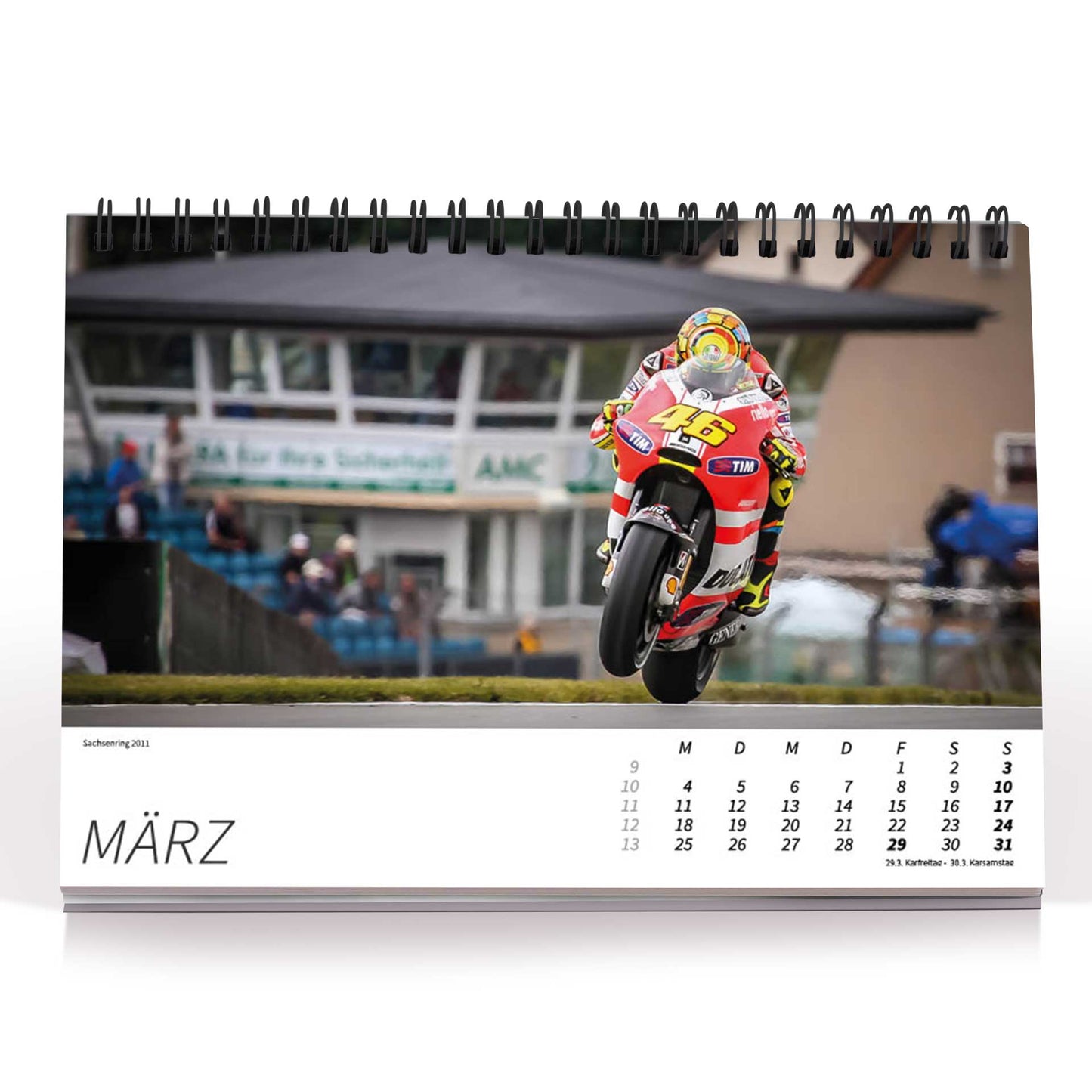 Tischkalender Valentino Rossi "back in the days" 2024
