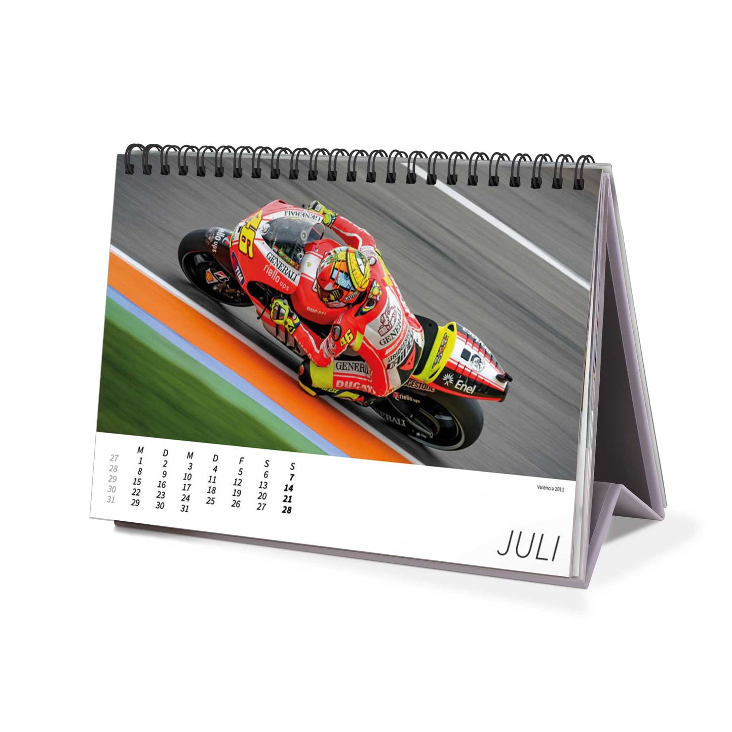 Tischkalender Valentino Rossi "back in the days" 2024