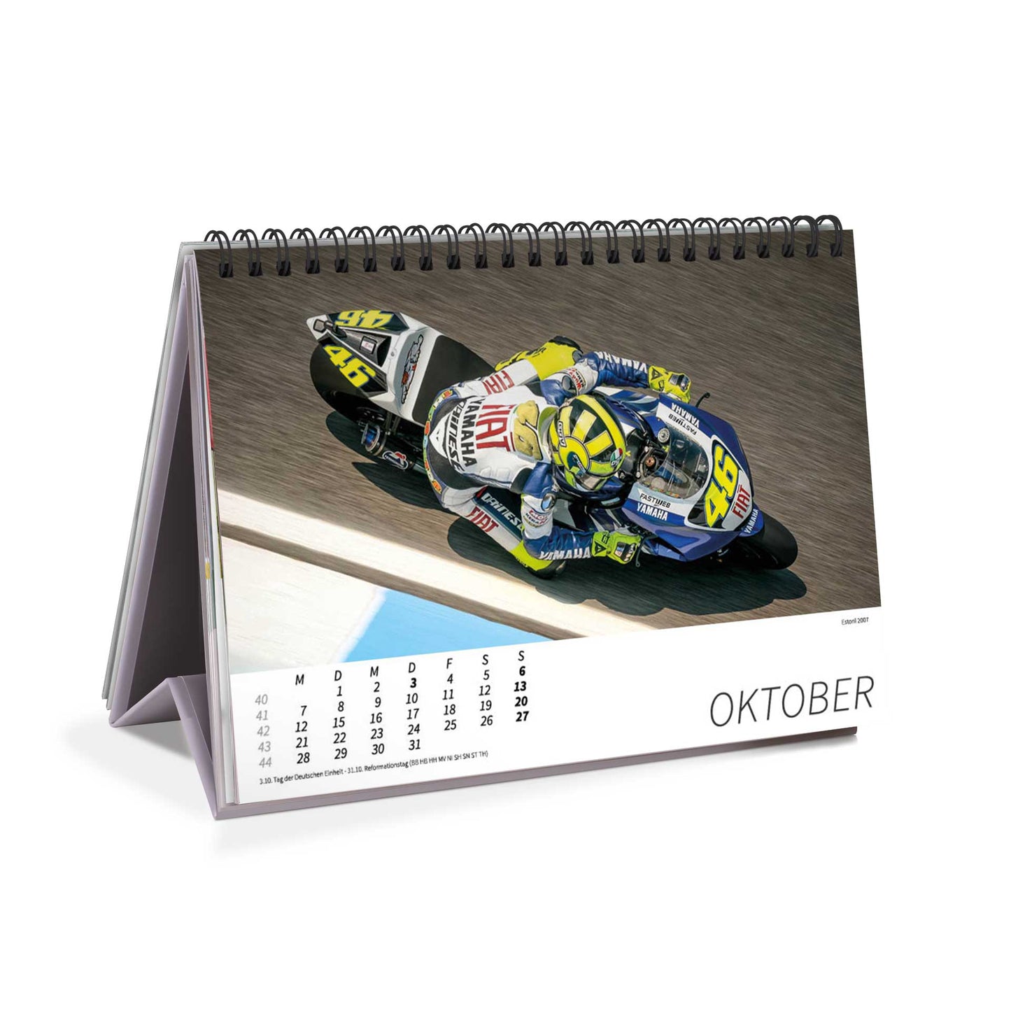 Tischkalender Valentino Rossi "back in the days" 2024