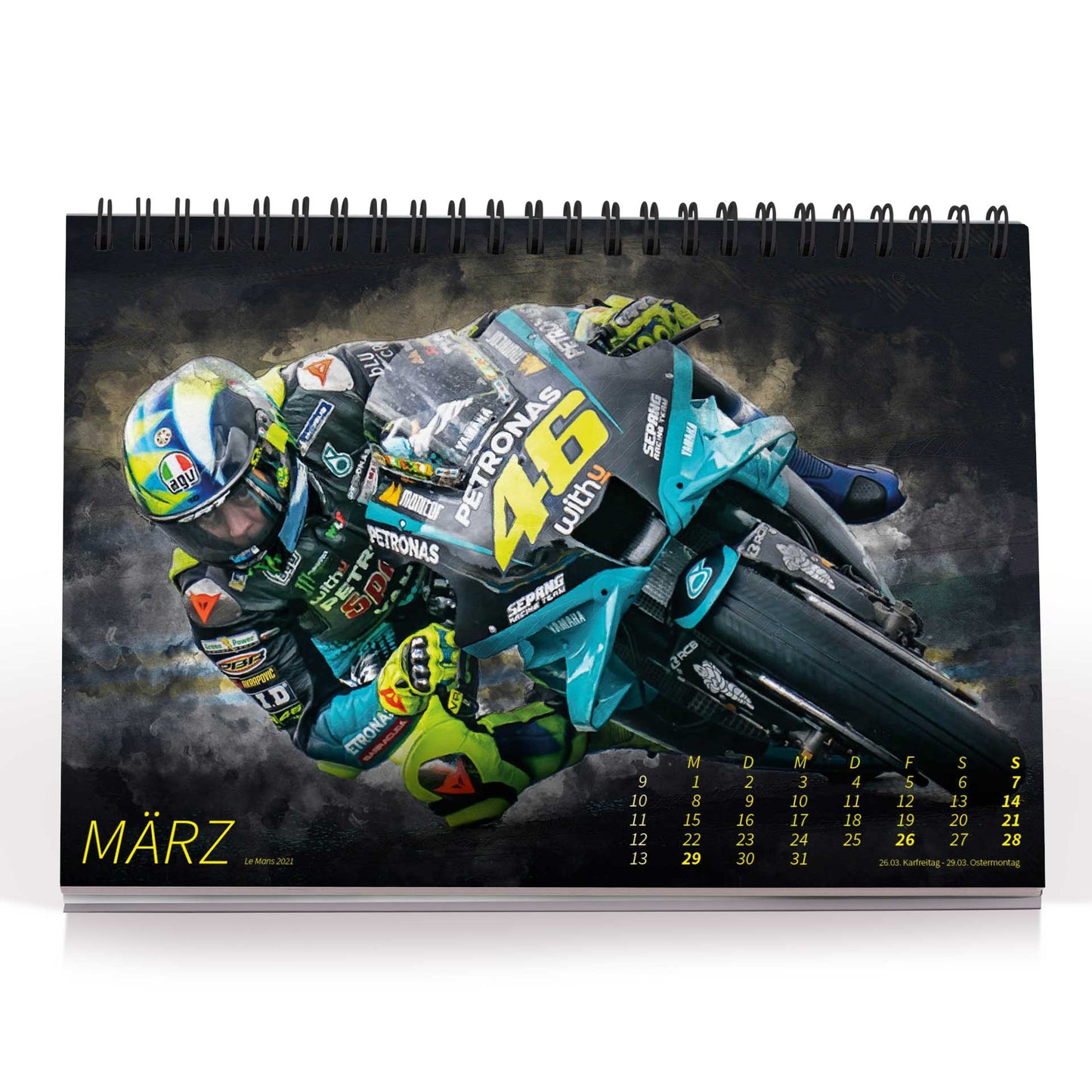 Valentino Rossi Wandkalender - Fan-Bundle