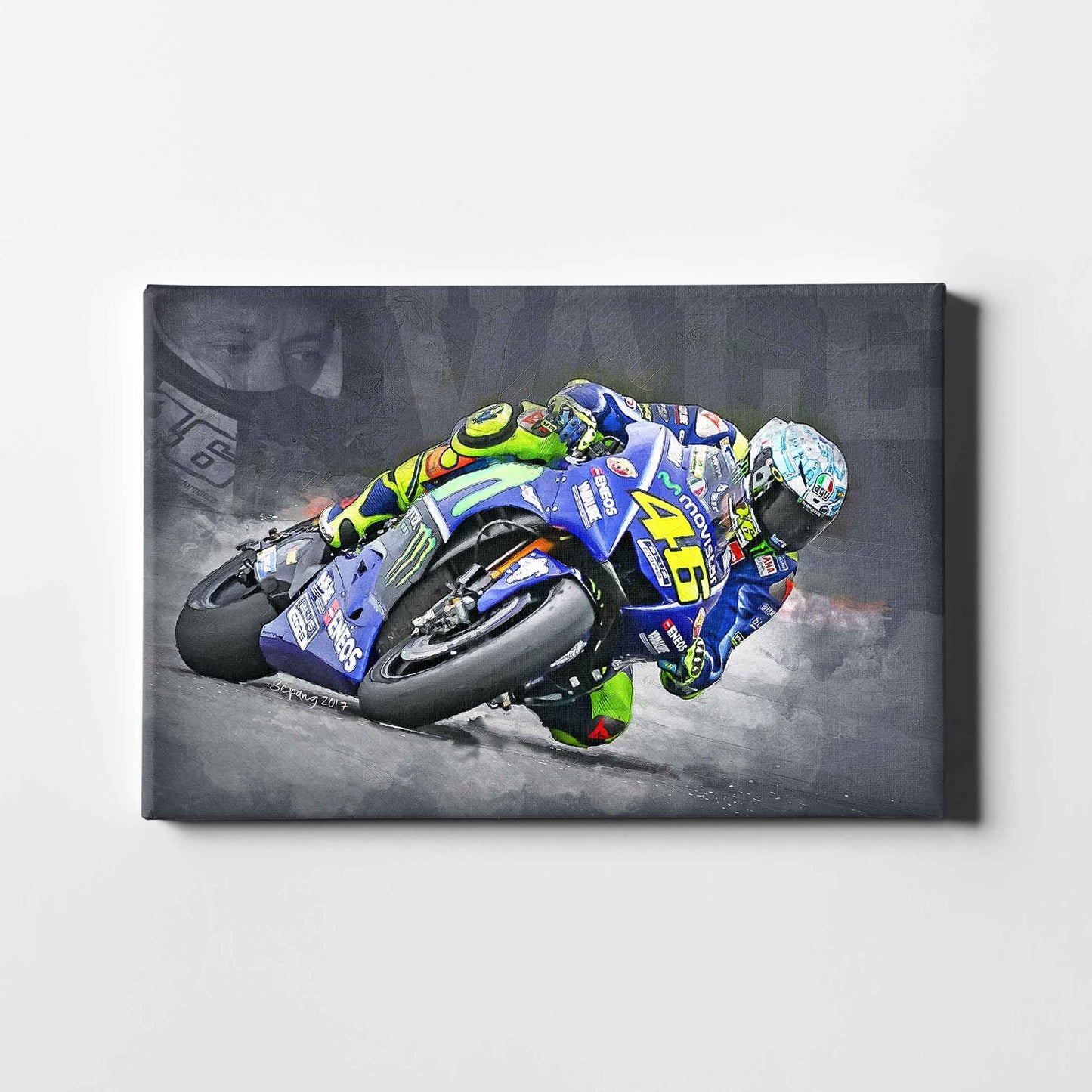 Leinwand Kunstdruck - Valentino Rossi - "VALE" - VR86