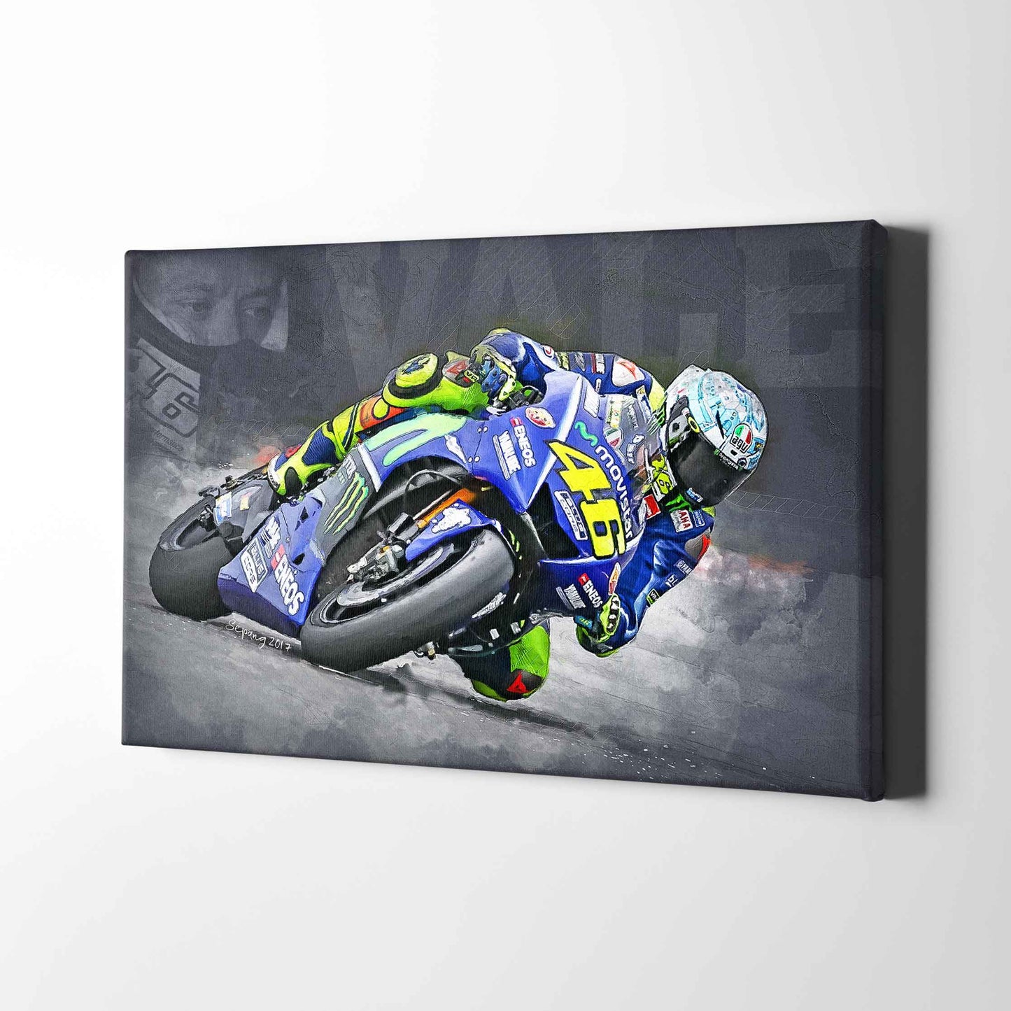Leinwand Kunstdruck - Valentino Rossi - "VALE" - VR86