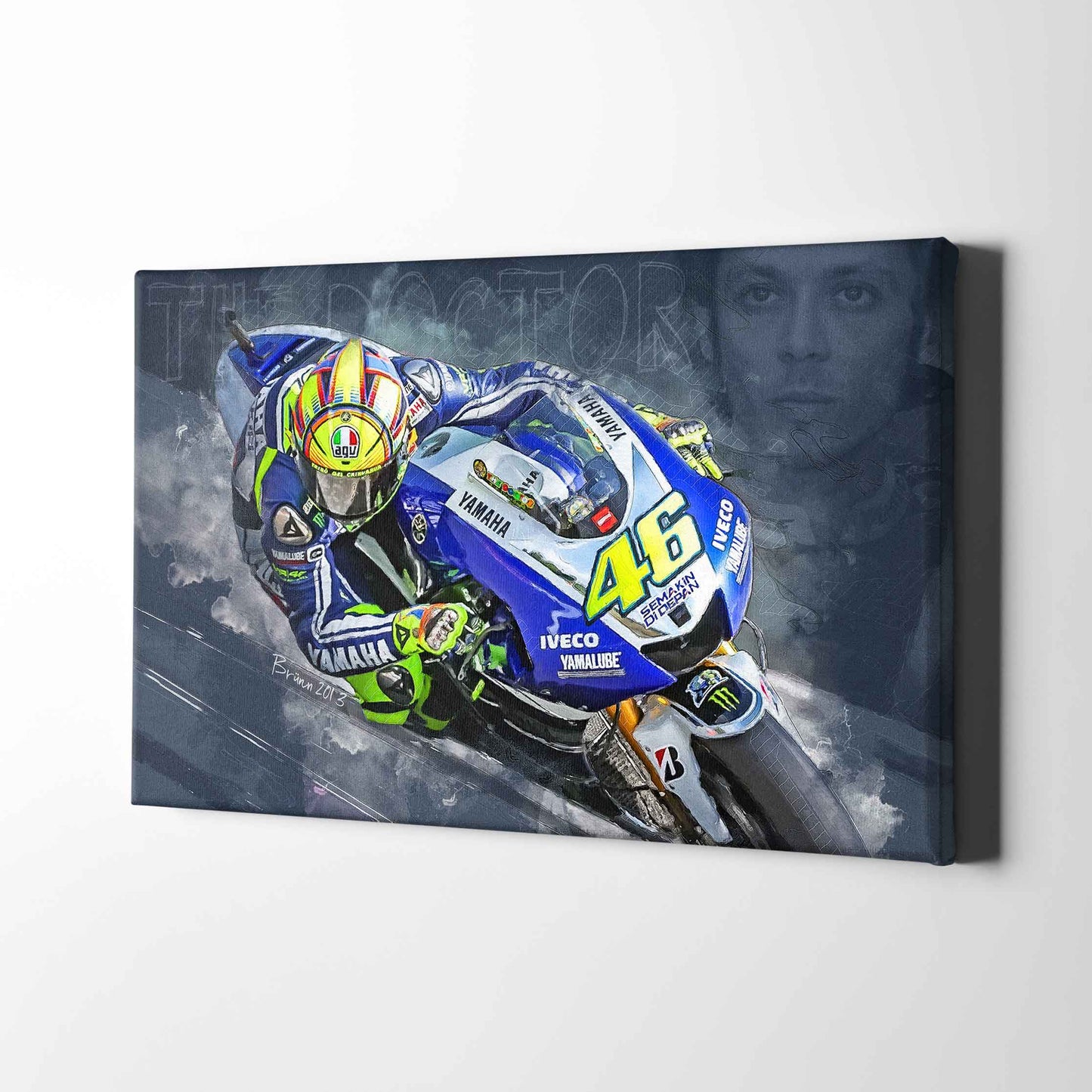 Leinwand Kunstdruck - Valentino Rossi - "The Doctor" - VR93