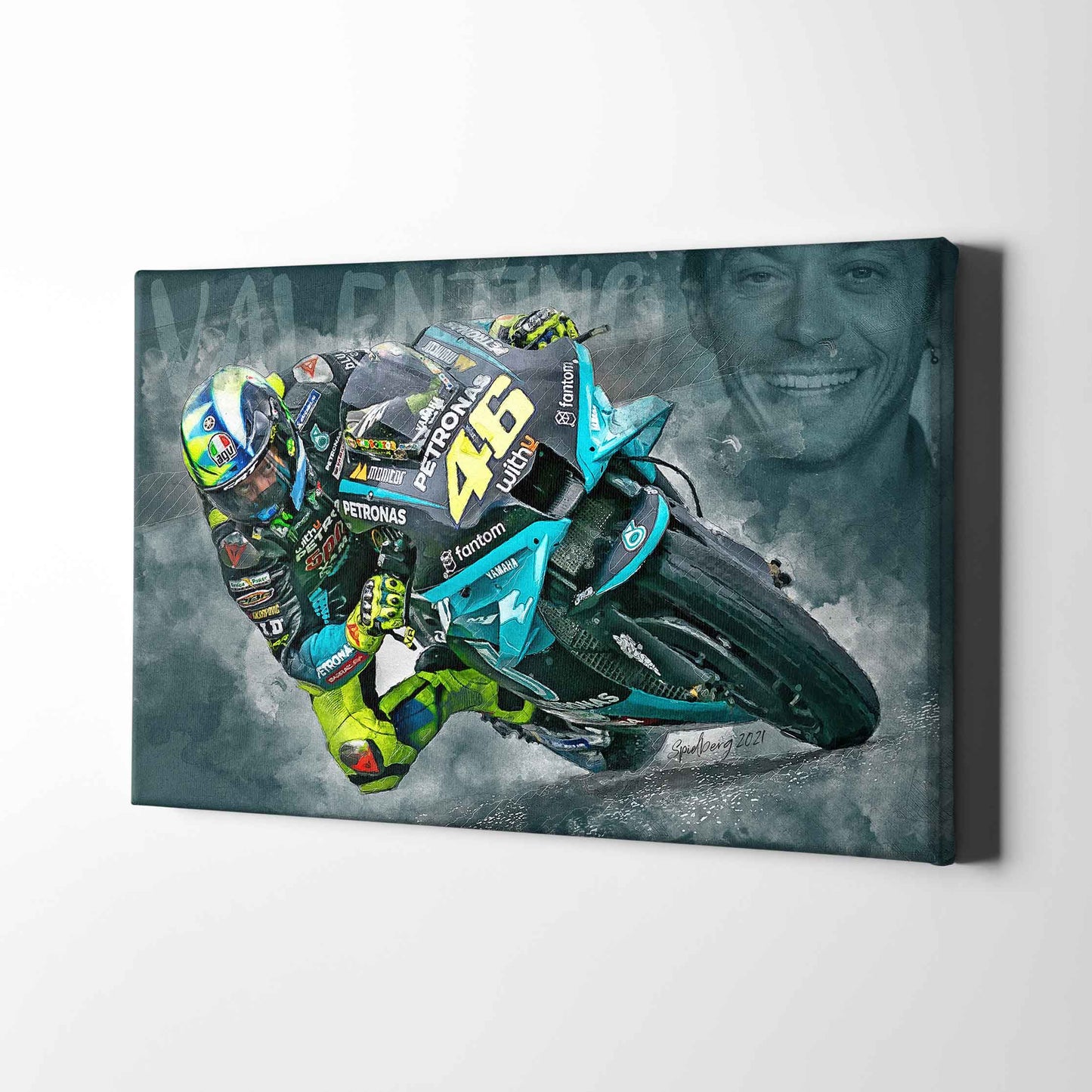 Leinwand Kunstdruck - Valentino Rossi - "Valentino" - VR94