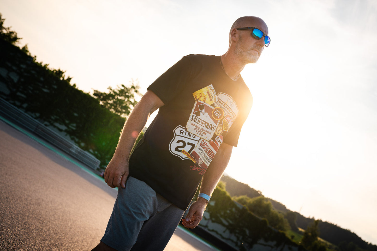 Sachsenring "Alte Schule" - schweres Premium-Shirt