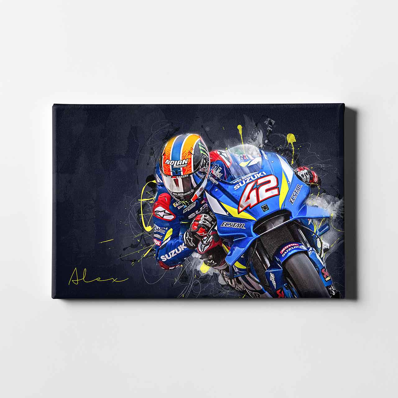 Leinwand Kunstdruck - Alex Rins - "forty2" - AR02