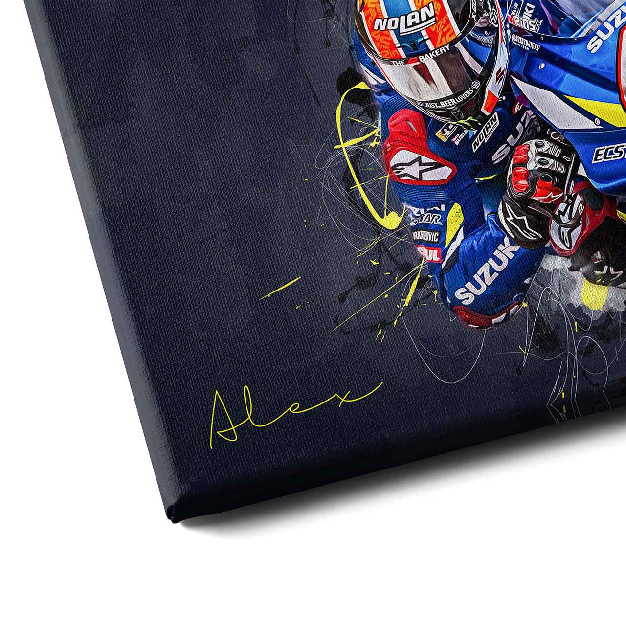 Leinwand Kunstdruck - Alex Rins - "forty2" - AR02
