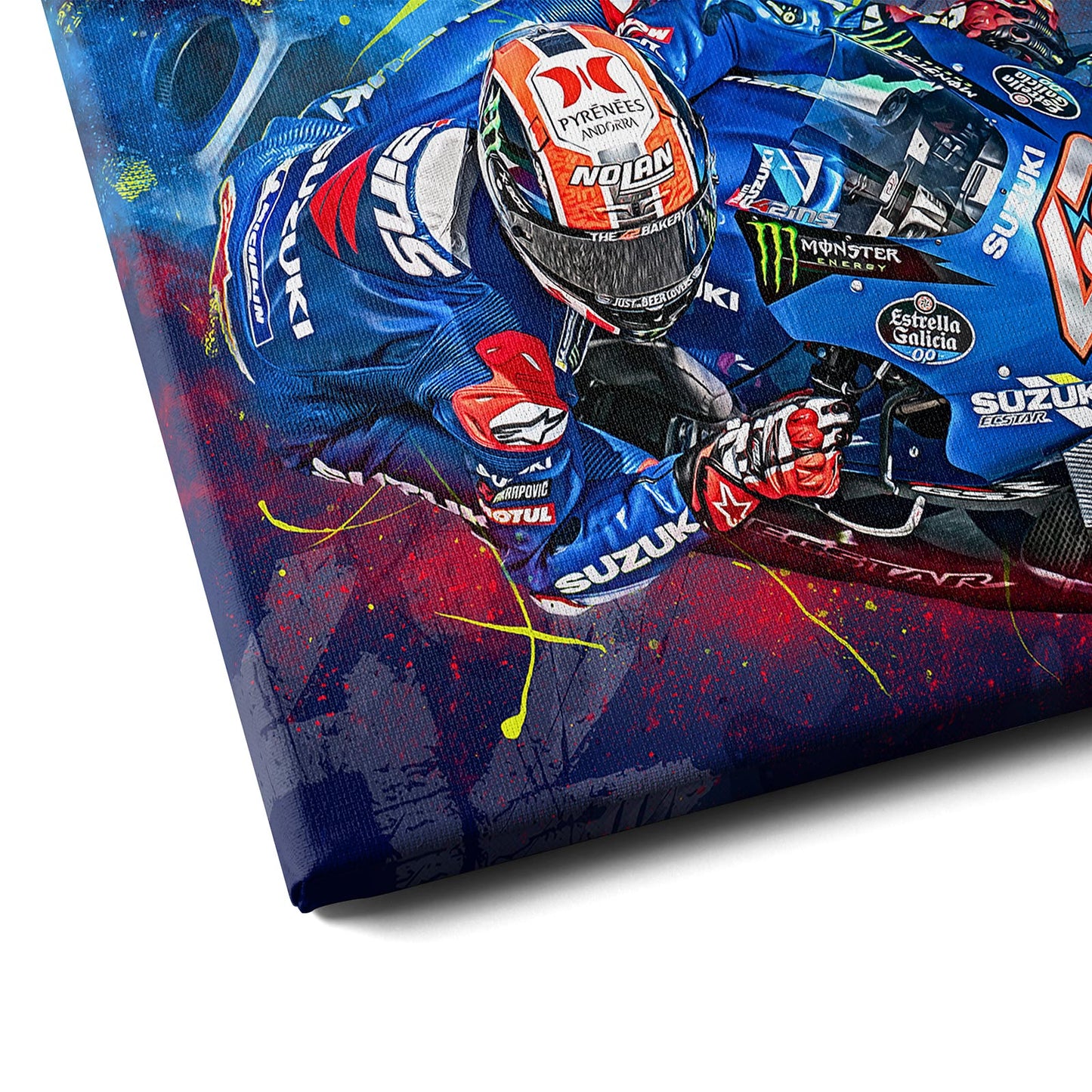 Leinwand Kunstdruck - Alex Rins - "Color Splash" - AR05