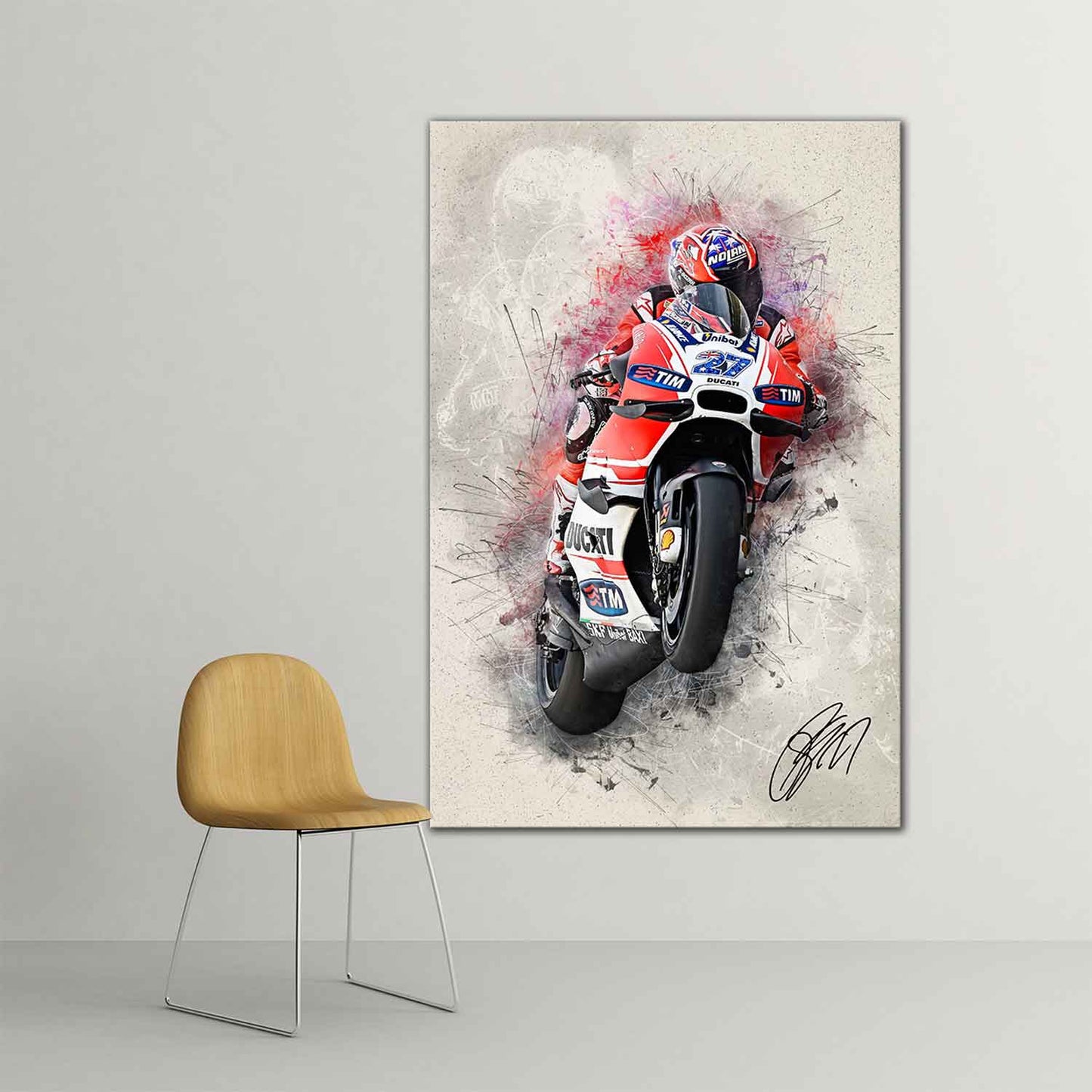Leinwanddruck Artwork - Casey Stoner - "King of the Duc" - CS01