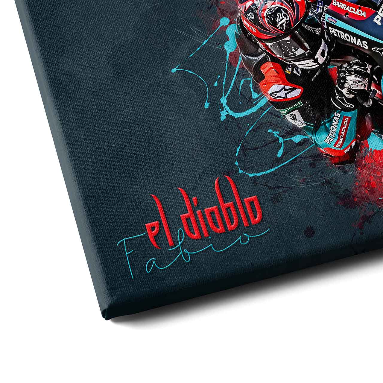 Leinwand Kunstdruck - Fabio Quartararo - "el diablo" - FQ01