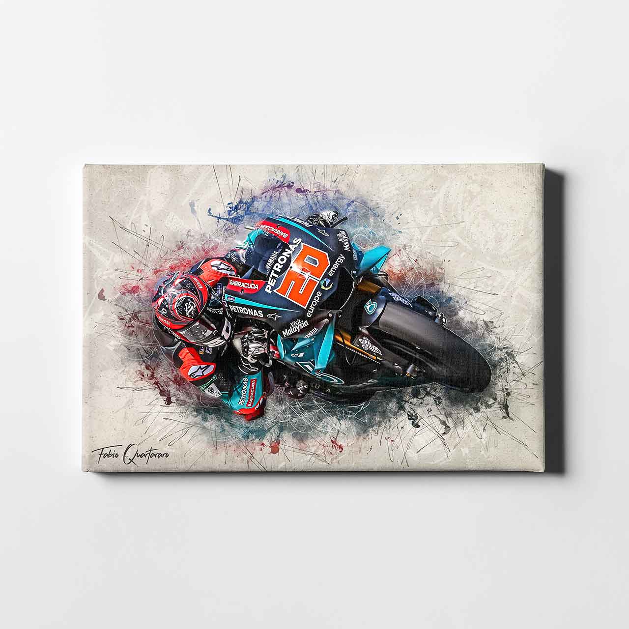 Leinwand Kunstdruck - Fabio Quartararo - "Classic 19" - FQ02