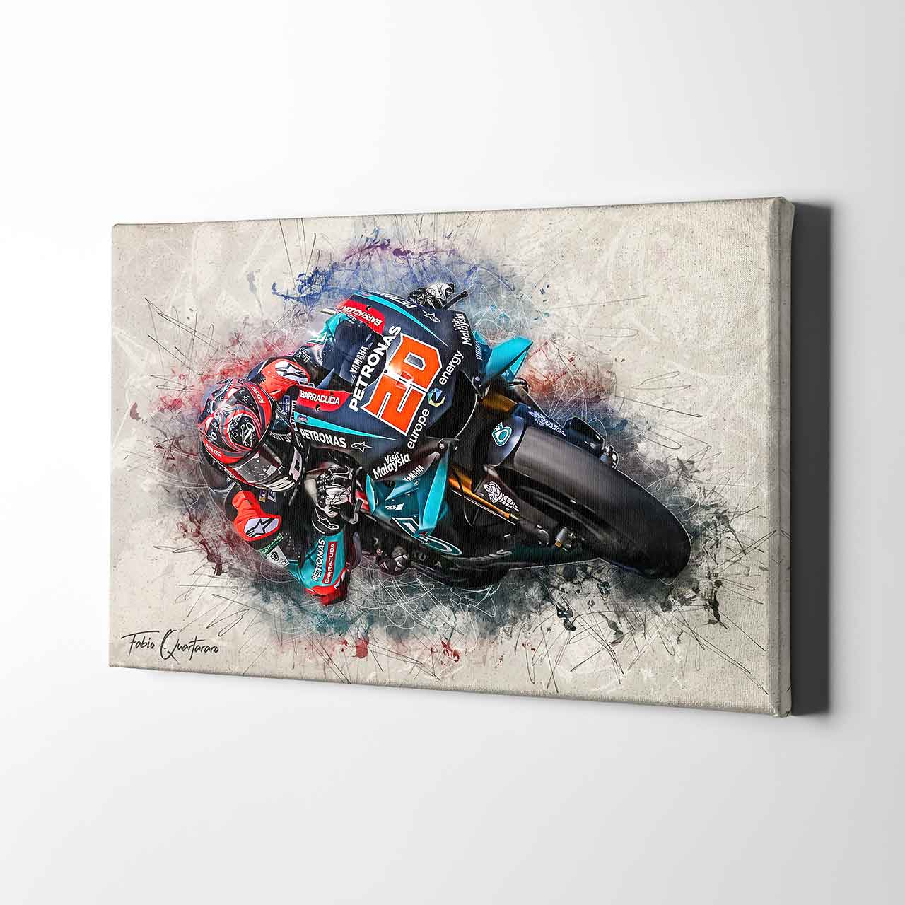 Leinwand Kunstdruck - Fabio Quartararo - "Classic 19" - FQ02
