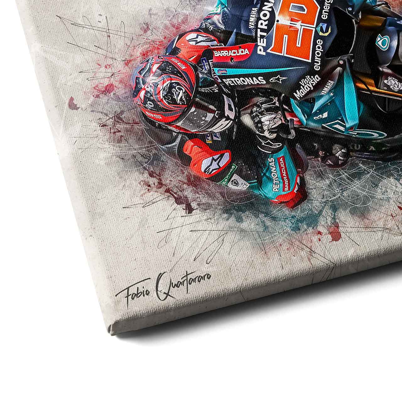 Leinwand Kunstdruck - Fabio Quartararo - "Classic 19" - FQ02