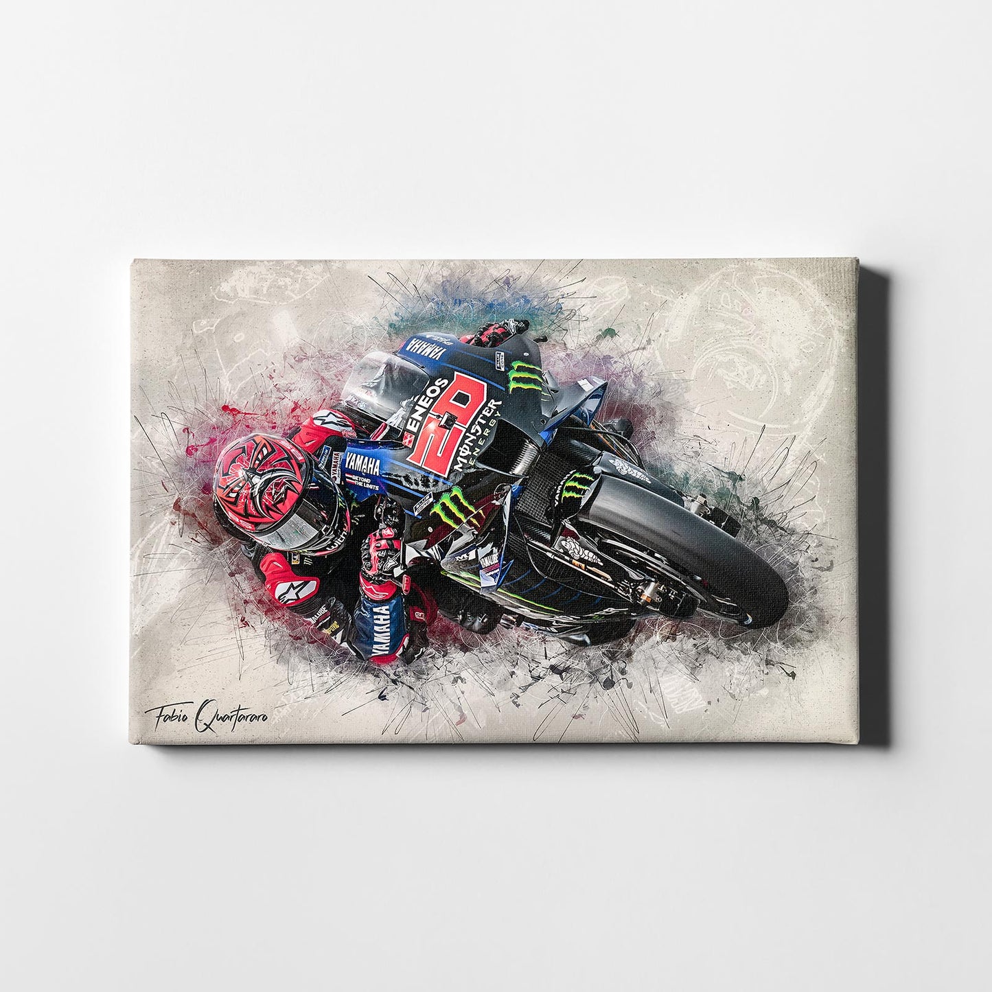 Leinwand Kunstdruck - Fabio Quartararo - "Classic 21" - FQ04