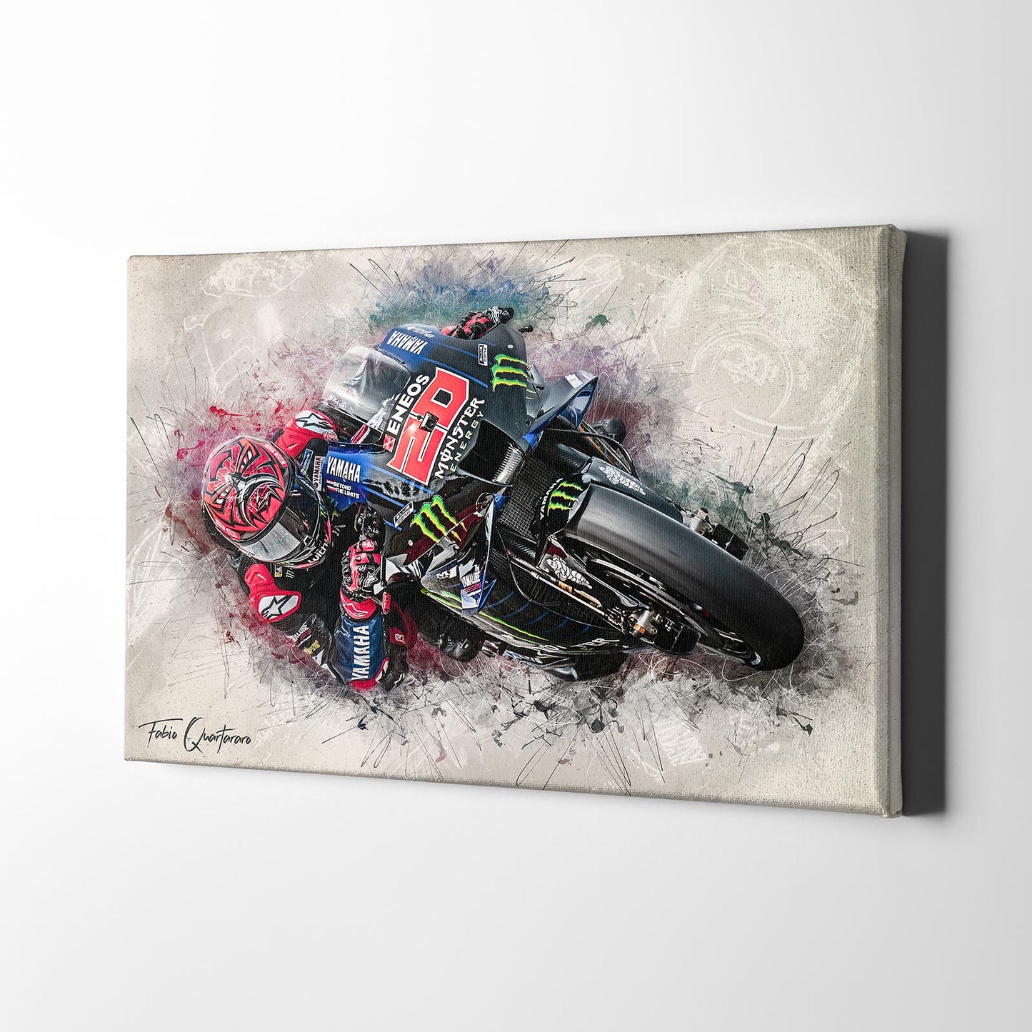 Leinwand Kunstdruck - Fabio Quartararo - "Classic 21" - FQ04