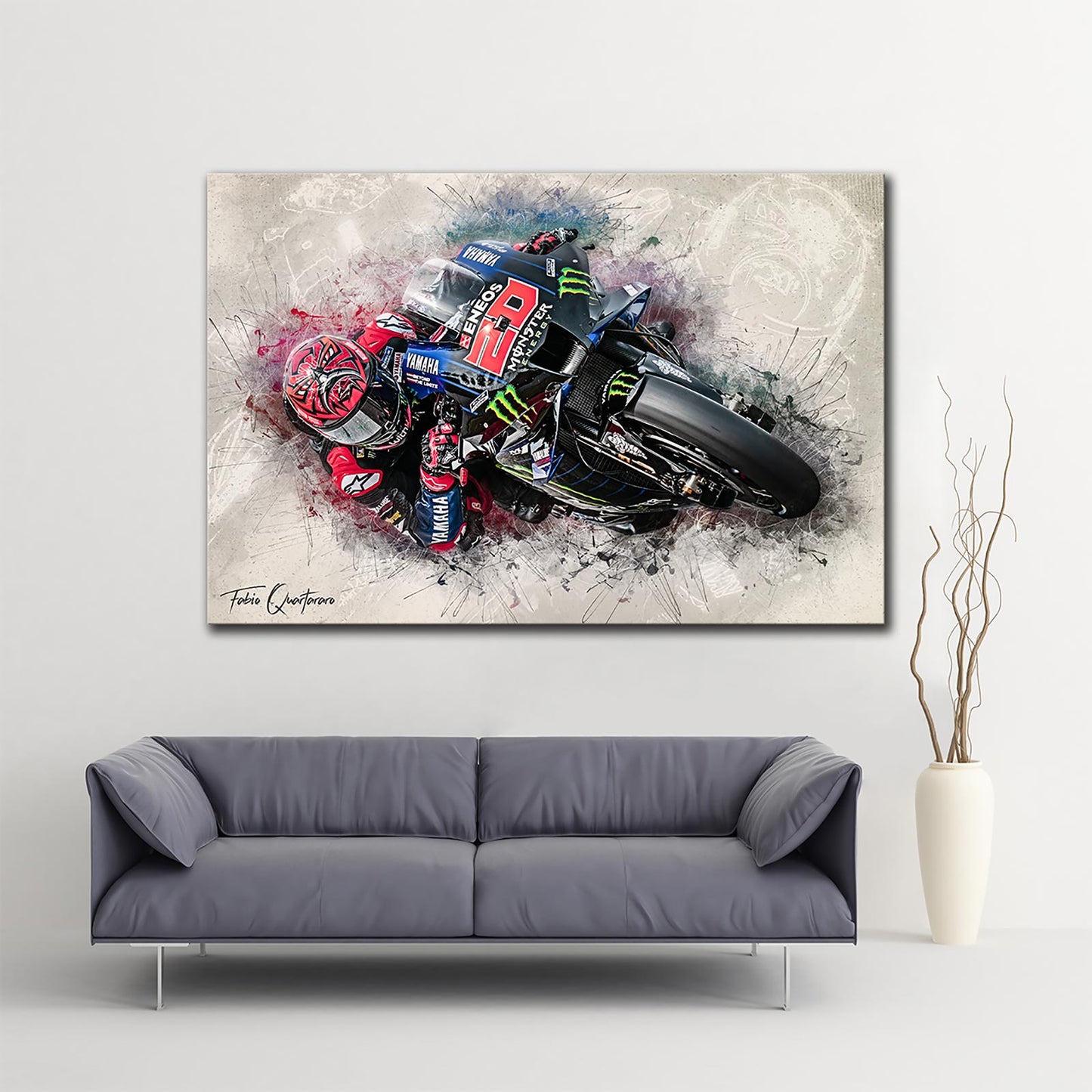 Leinwand Kunstdruck - Fabio Quartararo - "Classic 21" - FQ04