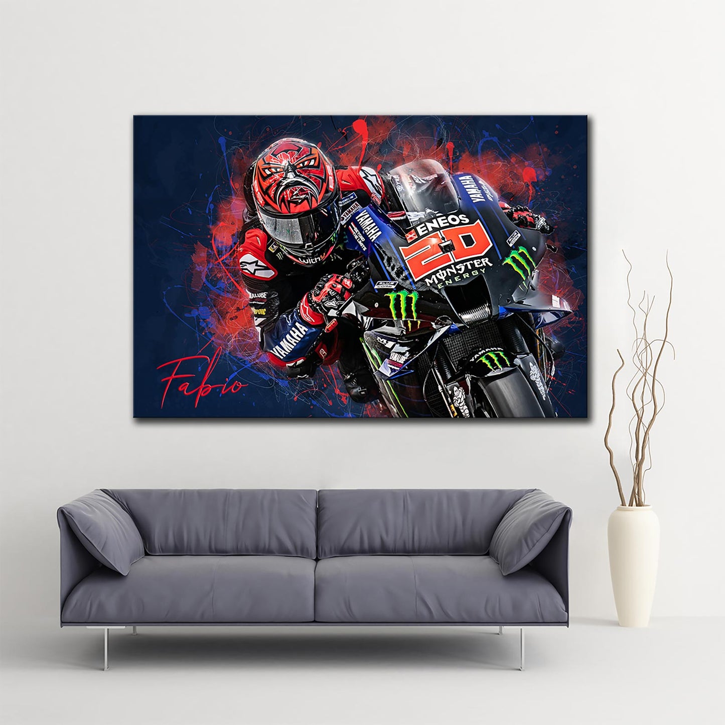 Leinwand Kunstdruck - Fabio Quartararo - "Fabio 21" - FQ06