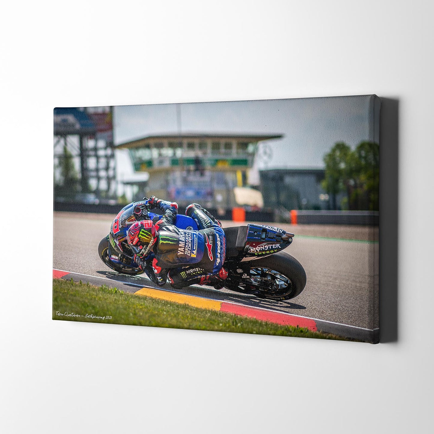 Leinwand Kunstdruck - Fabio Quartararo - "Sachsenring" - FQ07