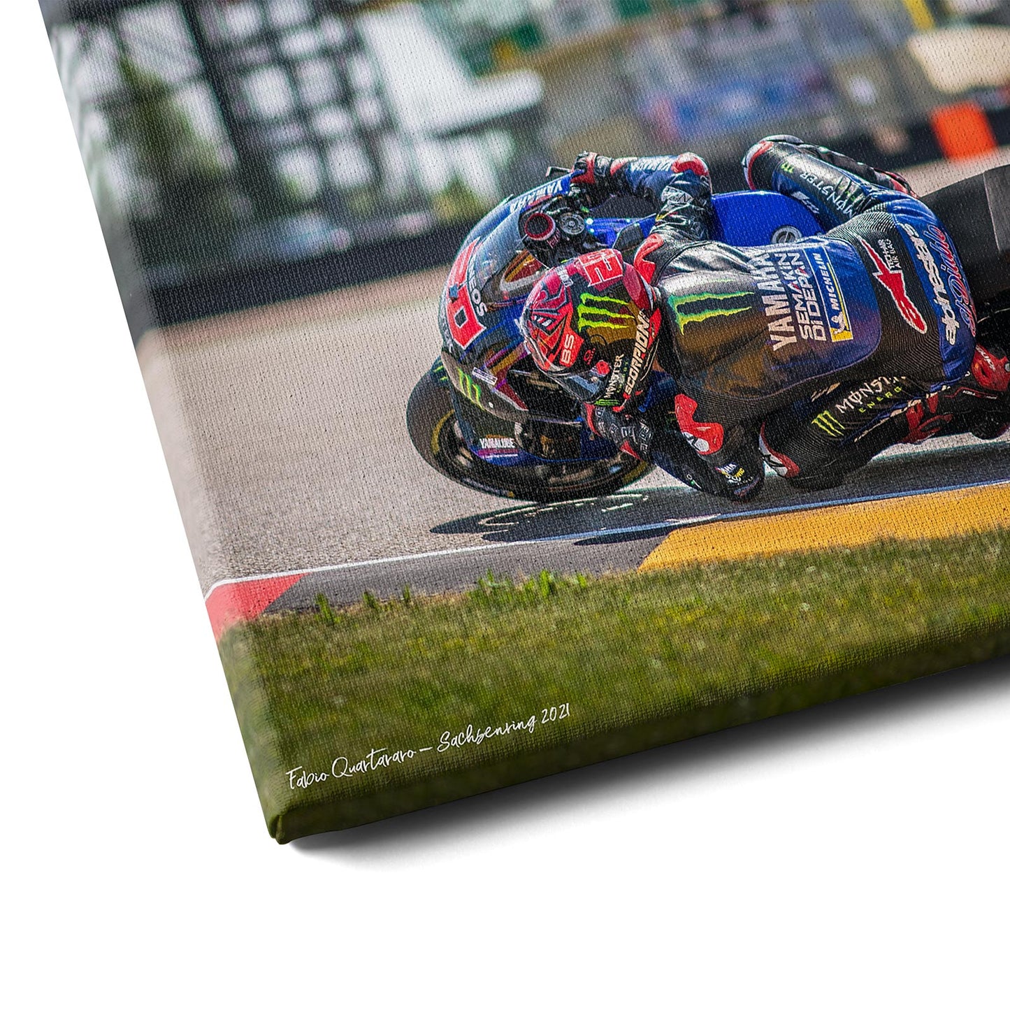 Leinwand Kunstdruck - Fabio Quartararo - "Sachsenring" - FQ07