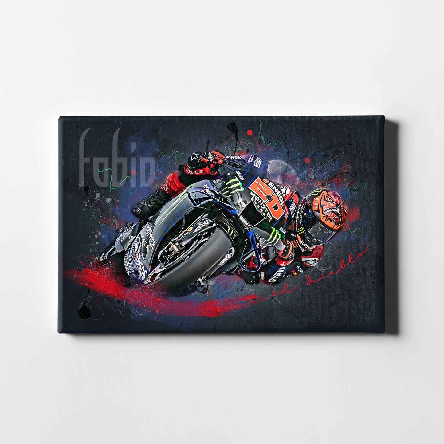 Leinwand Kunstdruck - Fabio Quartararo - "wing" - FQ08